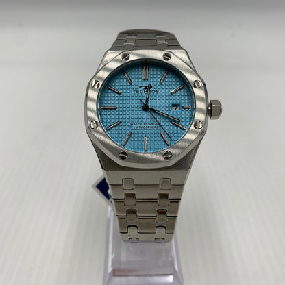 【中古品】【メンズ】 TECHNOS テクノス QUARTZ T9C07SI クォーツ 腕時計 196-260814-yo-07-tei カラー：シルバー/ブルー 万代Net店