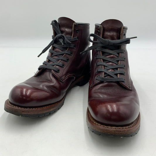 【中古品】【メンズ】 RED WING レッドウィング BECKMAN 9011 ベックマン 靴 ラウンドトゥブーツ ワークブーツ 164-260213-ko-07-tei サイズ：24cm カラー：ブラックチェリー 万代Net店