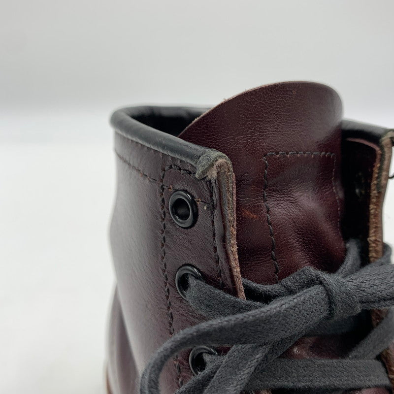 【中古品】【メンズ】 RED WING レッドウィング BECKMAN 9011 ベックマン 靴 ラウンドトゥブーツ ワークブーツ 164-260213-ko-07-tei サイズ：24cm カラー：ブラックチェリー 万代Net店