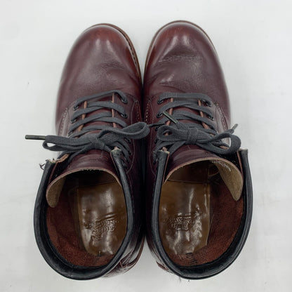 【中古品】【メンズ】 RED WING レッドウィング BECKMAN 9011 ベックマン 靴 ラウンドトゥブーツ ワークブーツ 164-260213-ko-07-tei サイズ：24cm カラー：ブラックチェリー 万代Net店