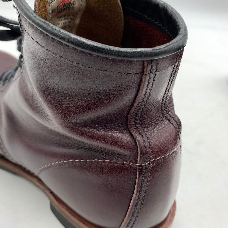 【中古品】【メンズ】 RED WING レッドウィング BECKMAN 9011 ベックマン 靴 ラウンドトゥブーツ ワークブーツ 164-260213-ko-07-tei サイズ：24cm カラー：ブラックチェリー 万代Net店