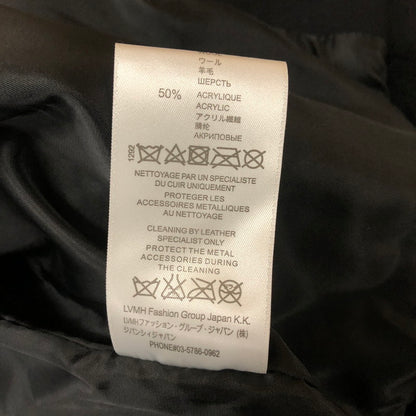 【中古品】【メンズ】 LAMB LEATHER HOODED STADIUM JACKET 17F0302443 ラムレザー フードッド スタジアムジャケット アウター スタジャン 141-260217-ko-16-fuzh サイズ：48 カラー：ブラック 万代Net店