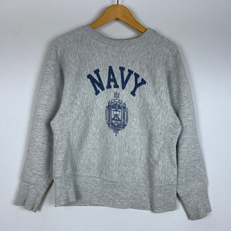 【現状渡し品】【メンズ】 Champion チャンピオン 80's トリコタグ NAVY REVERSE WEAVE SWEAT VINTAGE 80年代 ネイビー リバースウィーブ スウェット トップス トレーナー トリコタグ ビンテージ 145-260209-ko-09-tei サイズ：S カラー：グレー 万代Net店