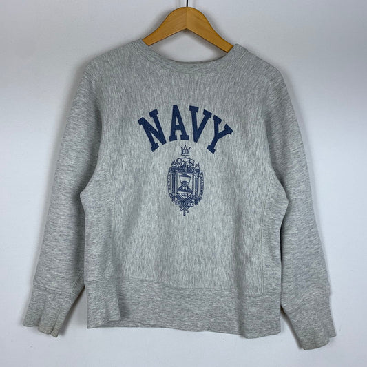 【現状渡し品】【メンズ】 Champion チャンピオン 80's トリコタグ NAVY REVERSE WEAVE SWEAT VINTAGE 80年代 ネイビー リバースウィーブ スウェット トップス トレーナー トリコタグ ビンテージ 145-260209-ko-09-tei サイズ：S カラー：グレー 万代Net店