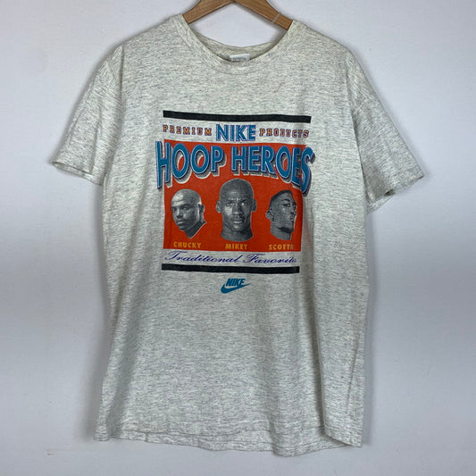 【現状渡し品】【メンズ】 90's HOOP HEROES S/S TEE 90年代 フープ ヒーローズ ショートスリーブ Tシャツ トップス 半袖 148-260209-ko-06-fuzh サイズ：XL カラー：グレー 万代Net店