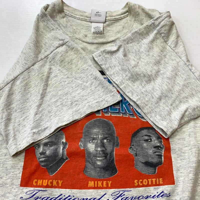 【現状渡し品】【メンズ】 90's HOOP HEROES S/S TEE 90年代 フープ ヒーローズ ショートスリーブ Tシャツ トップス 半袖 148-260209-ko-06-fuzh サイズ：XL カラー：グレー 万代Net店