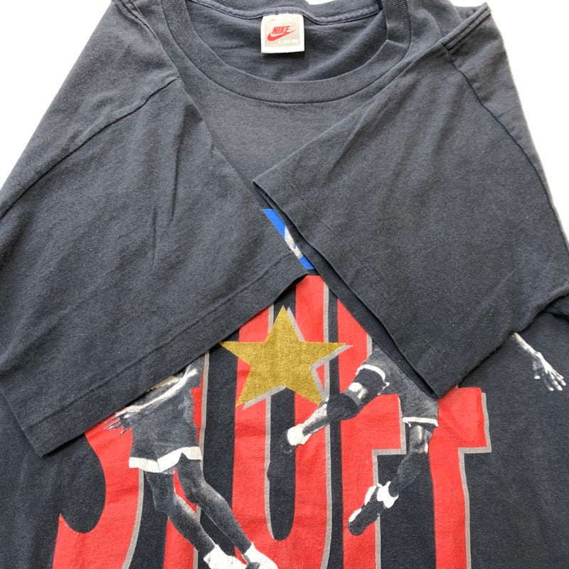 【現状渡し品】【メンズ】 NIKE ナイキ 90's PIPPEN & JORDAN BARCELONA S/S T-SHIRT 90年代 ピッペン＆ジョーダン バルセロナ ショートスリーブ Tシャツ トップス 半袖 148-260209-ko-05-tei サイズ：L カラー：ブラック 万代Net店