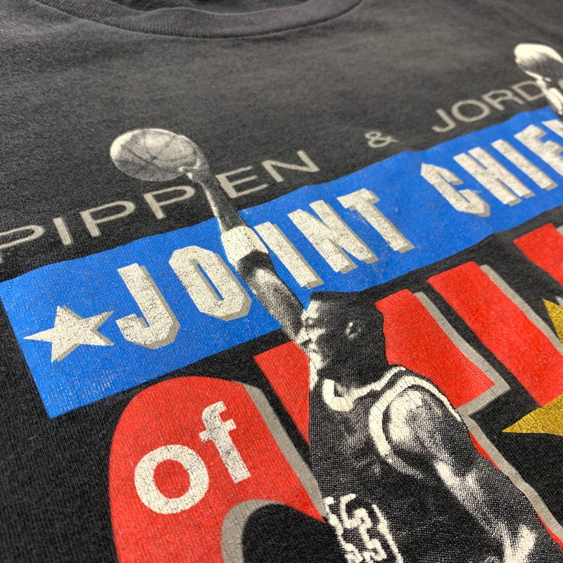【現状渡し品】【メンズ】 NIKE ナイキ 90's PIPPEN & JORDAN BARCELONA S/S T-SHIRT 90年代 ピッペン＆ジョーダン バルセロナ ショートスリーブ Tシャツ トップス 半袖 148-260209-ko-05-tei サイズ：L カラー：ブラック 万代Net店