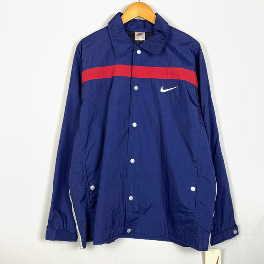 【中古品】【メンズ】 NIKE ナイキ 90's-00’s COACH JACKET VINYAGE 90-2000年代 コーチジャケット ライトアウター ナイロンジャケット 148-260212-ko-01-tei サイズ：L カラー：トリコロール 万代Net店
