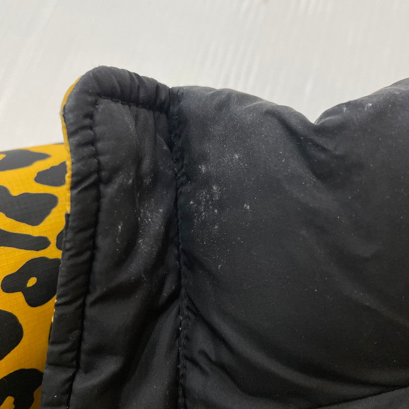 【中古品】【メンズ】 Supreme シュプリーム × THE NORTH FACE ザ・ノースフェイス 別注 コラボ 11AW NUPTSE DOWN JACKET ヌプシ ダウン ジャケット アウター 149-260210-ko-01-tei サイズ：M カラー：イエロー レオパード 万代Net店