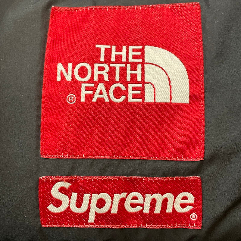 【中古品】【メンズ】 Supreme シュプリーム × THE NORTH FACE ザ・ノースフェイス 別注 コラボ 11AW NUPTSE DOWN JACKET ヌプシ ダウン ジャケット アウター 149-260210-ko-01-tei サイズ：M カラー：イエロー レオパード 万代Net店