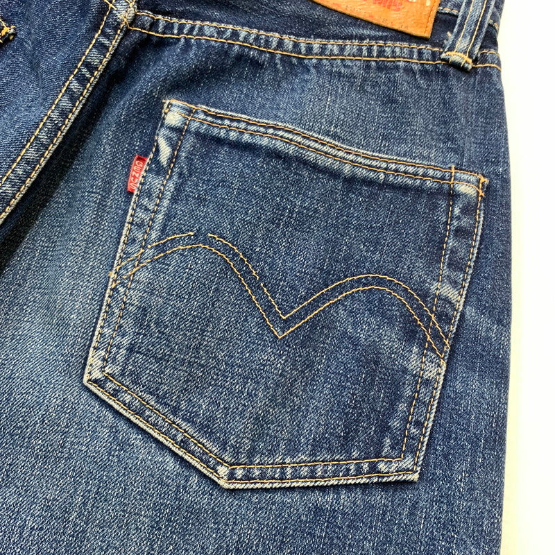 【中古品】【メンズ】 WAREHOUSE ウエアハウス DENIM PANTS LOT1001 デニムパンツ ボトムス ジーンズ フラッグシップ 156-260212-ko-11-tei サイズ：28 カラー：インディゴ 万代Net店