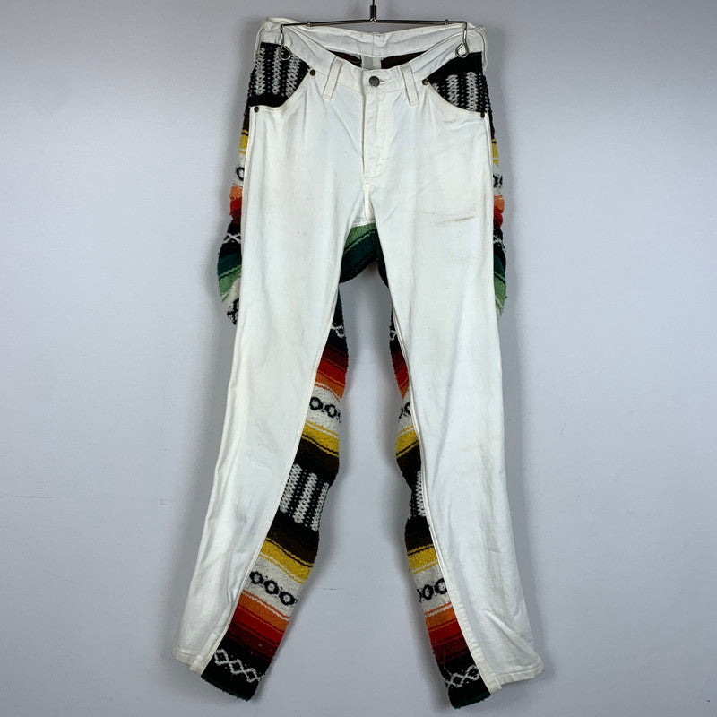 【中古品】【メンズ】 Wrangler ラングラー REMAKE DENIM PANTS リメイク デニムパンツ ボトムス ジーンズ 156-260212-ko-10-tei サイズ：サイズ不明 カラー：ホワイト 万代Net店