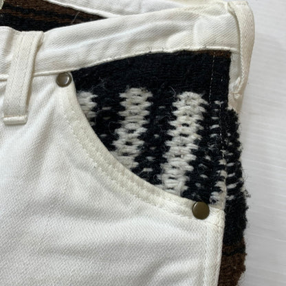 【現状渡し品】【メンズ】 Wrangler ラングラー × A.s.h アッシュ 別注 コラボ REMAKE DENIM PANTS リメイク デニムパンツ ボトムス ジーンズ 156-260818-kk-04-hon サイズ：表記不明 下記参照 カラー：ホワイト 万代Net店