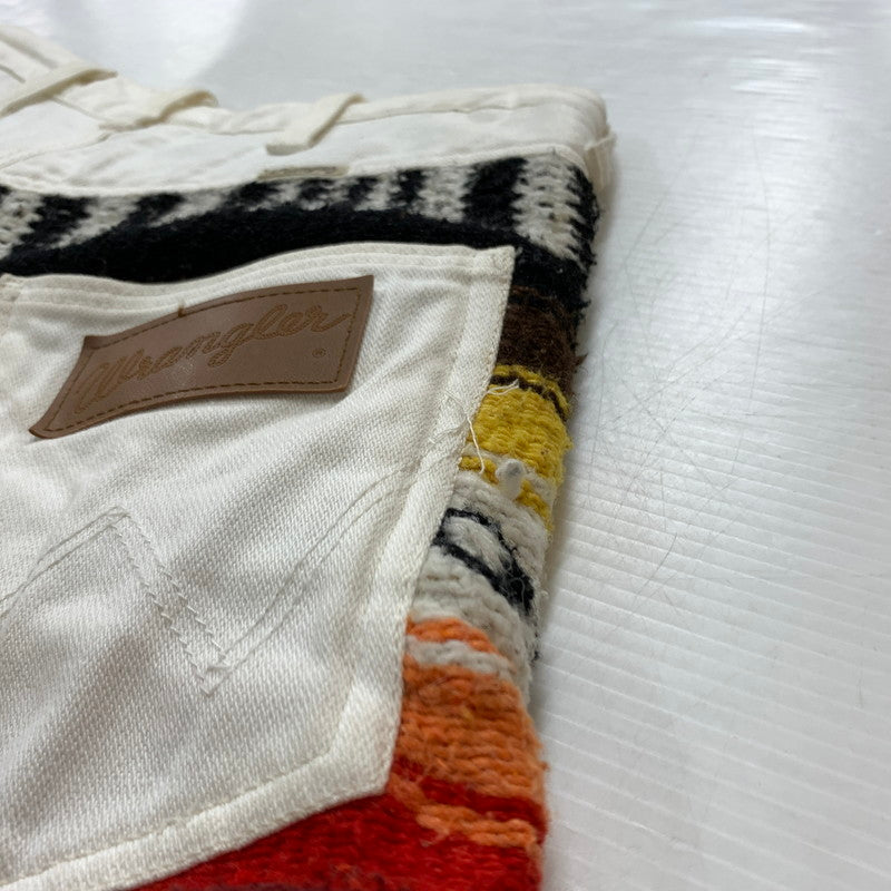 【中古品】【メンズ】 Wrangler ラングラー REMAKE DENIM PANTS リメイク デニムパンツ ボトムス ジーンズ 156-260212-ko-10-tei サイズ：サイズ不明 カラー：ホワイト 万代Net店
