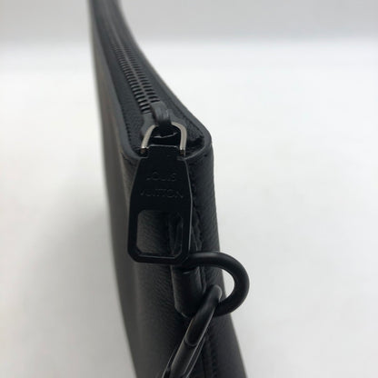 【中古品】【メンズ】 M25955 テイクオフ・ポーチ LVアナグラム 鞄 セカンドバッグ 179-260209-ks-01-fuzh カラー：ブラック 万代Net店