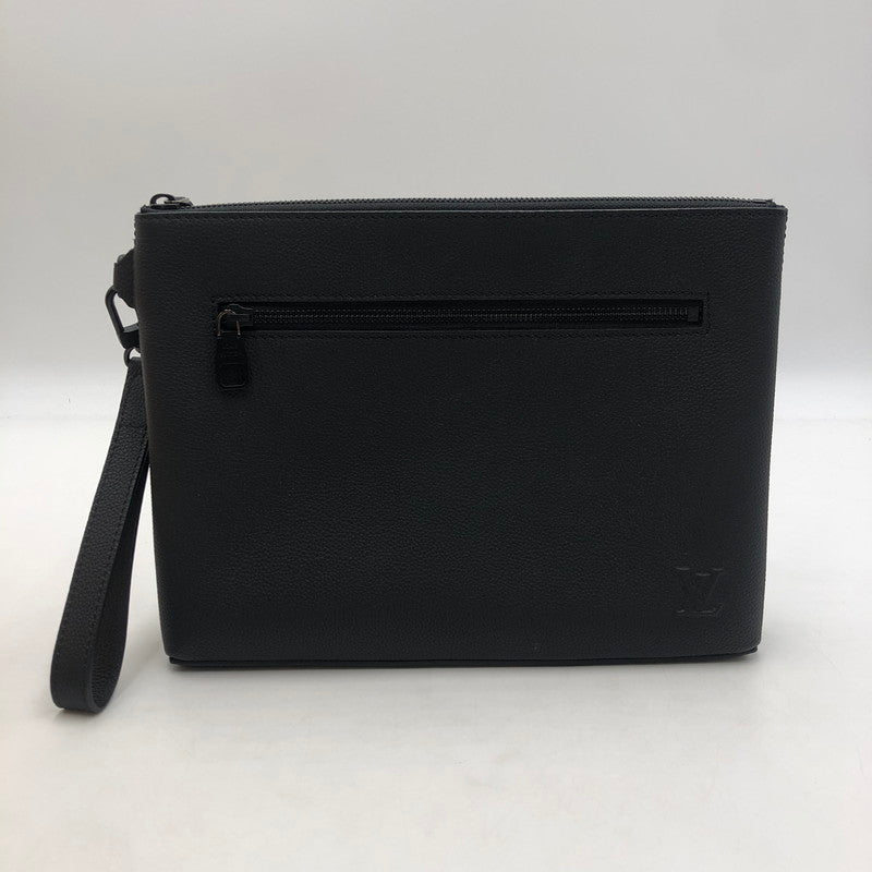 【中古品】【メンズ】 M25955 テイクオフ・ポーチ LVアナグラム 鞄 セカンドバッグ 179-260209-ks-01-fuzh カラー：ブラック 万代Net店