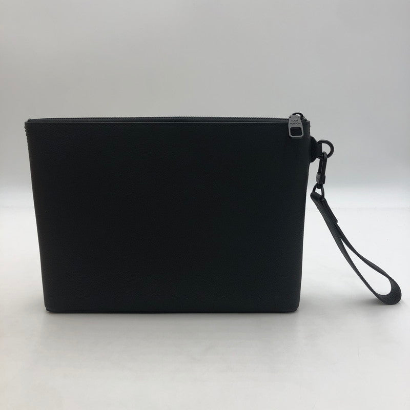 【中古品】【メンズ】 M25955 テイクオフ・ポーチ LVアナグラム 鞄 セカンドバッグ 179-260209-ks-01-fuzh カラー：ブラック 万代Net店