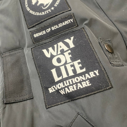 【中古品】【メンズ】 MA-1 PATCH JACKET 19'RJ-1105P エムエーワン パッチ ジャケット アウター ブルゾン フライトジャケット 142-260313-ks-05-fuzh サイズ：S カラー：ブラック 万代Net店