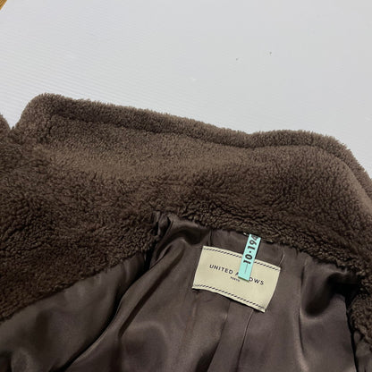 【中古品】【レディース】 UNITED ARROWS ユナイテッドアローズ BOA COAT 1525-199-4141 ボアコート アウター 170-260211-yo-04-tei サイズ：36 カラー：ブラウン 万代Net店