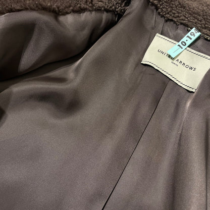 【中古品】【レディース】 UNITED ARROWS ユナイテッドアローズ BOA COAT 1525-199-4141 ボアコート アウター 170-260211-yo-04-tei サイズ：36 カラー：ブラウン 万代Net店