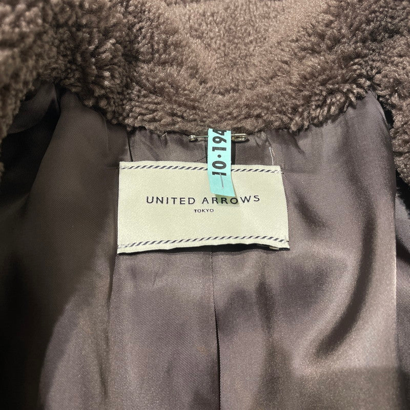 【中古品】【レディース】 UNITED ARROWS ユナイテッドアローズ BOA COAT 1525-199-4141 ボアコート アウター 170-260211-yo-04-tei サイズ：36 カラー：ブラウン 万代Net店