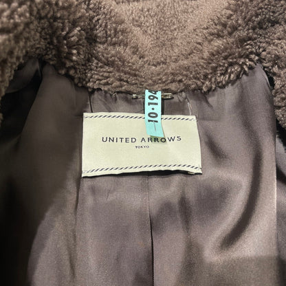 【中古品】【レディース】 UNITED ARROWS ユナイテッドアローズ BOA COAT 1525-199-4141 ボアコート アウター 170-260211-yo-04-tei サイズ：36 カラー：ブラウン 万代Net店