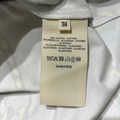 【中古品】【レディース】 HERMES エルメス FIGURE ARTISTIQUE COTTON CROPPED TEE 3H4610DB フィギュア アーティスティック コットン クロップド Ｔシャツ 半袖 トップス 141-260211-yo-12-tei サイズ：38 カラー：ベージュ 万代Net店