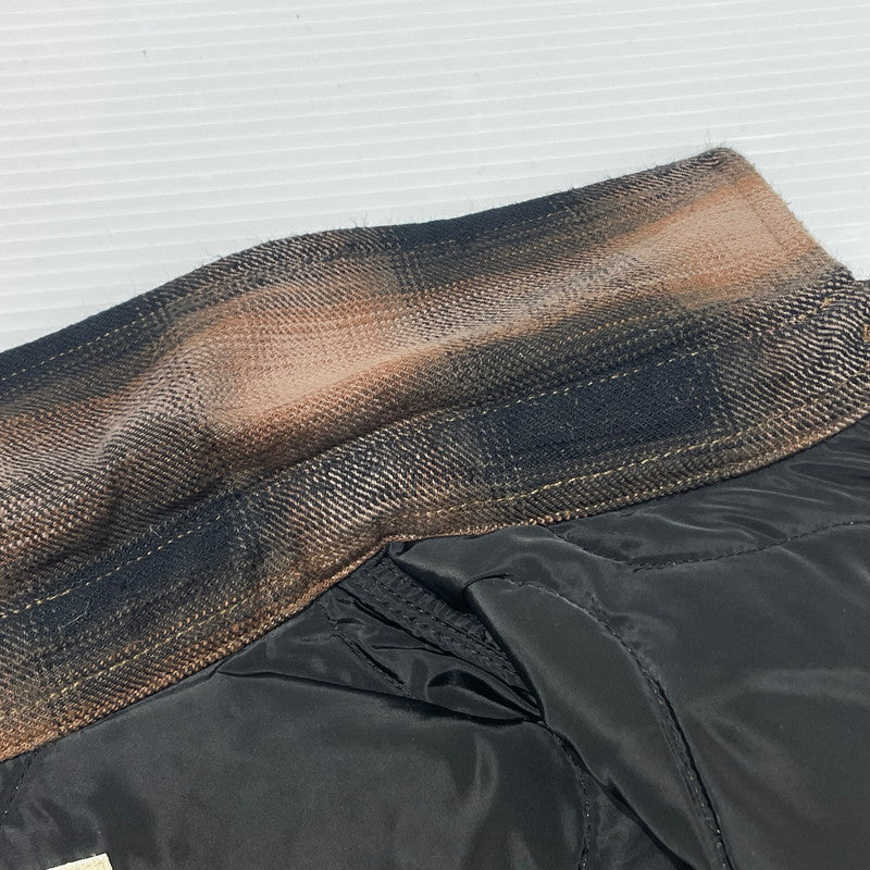 【中古品】【メンズ】 25AW QUILTED PLAID SHIRT JACKET 1110372 キルテッド プレイド シャツジャケット アウター 142-260211-yo-09-fuzh サイズ：S カラー：ブラウン 万代Net店