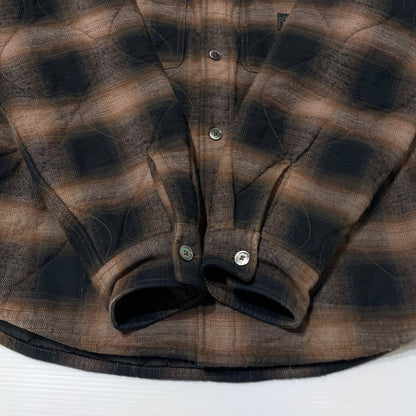【中古品】【メンズ】 25AW QUILTED PLAID SHIRT JACKET 1110372 キルテッド プレイド シャツジャケット アウター 142-260211-yo-09-fuzh サイズ：S カラー：ブラウン 万代Net店