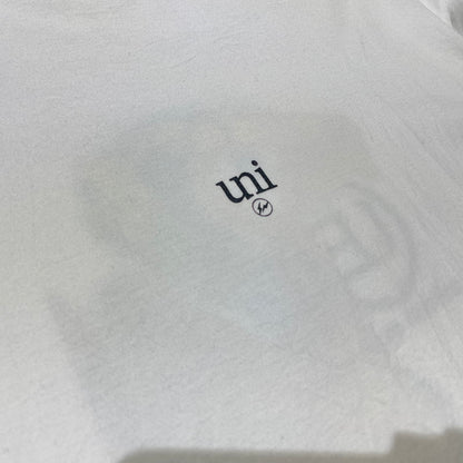 【中古品】【メンズ】 uniform experiment ユニフォームエクスペリメント × ASGER JORN アスガー ヨルン 別注コラボ LANDSCAPE S/S TEE ランドスケープ ショートスリーブTシャツ 半袖トップス 142-260806-ss-01-tei サイズ：2 カラー：ホワイト 万代Net店