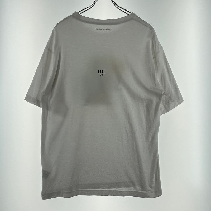 【中古品】【メンズ】 uniform experiment ユニフォームエクスペリメント × ASGER JORN アスガー ヨルン 別注コラボ LANDSCAPE S/S TEE ランドスケープ ショートスリーブTシャツ 半袖トップス 142-260806-ss-01-tei サイズ：2 カラー：ホワイト 万代Net店