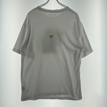 【中古品】【メンズ】 uniform experiment ユニフォームエクスペリメント × ASGER JORN アスガー ヨルン 別注コラボ LANDSCAPE S/S TEE ランドスケープ ショートスリーブTシャツ 半袖トップス 142-260806-ss-01-tei サイズ：2 カラー：ホワイト 万代Net店