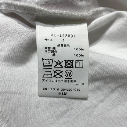 【中古品】【メンズ】 uniform experiment ユニフォームエクスペリメント × ASGER JORN アスガー ヨルン 別注コラボ LANDSCAPE S/S TEE ランドスケープ ショートスリーブTシャツ 半袖トップス 142-260806-ss-01-tei サイズ：2 カラー：ホワイト 万代Net店