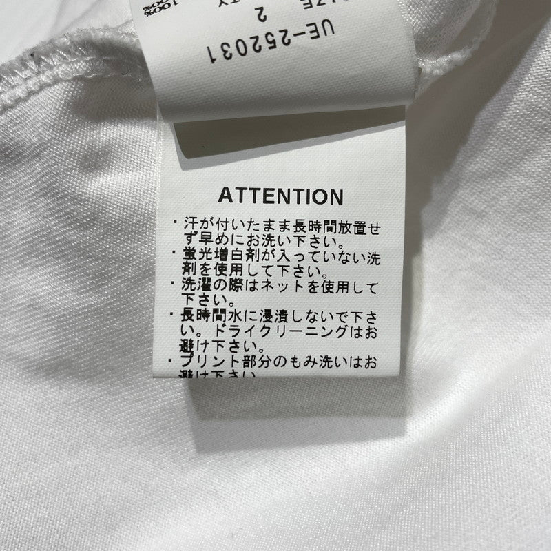 【中古品】【メンズ】 uniform experiment ユニフォームエクスペリメント × ASGER JORN アスガー ヨルン 別注コラボ LANDSCAPE S/S TEE ランドスケープ ショートスリーブTシャツ 半袖トップス 142-260806-ss-01-tei サイズ：2 カラー：ホワイト 万代Net店