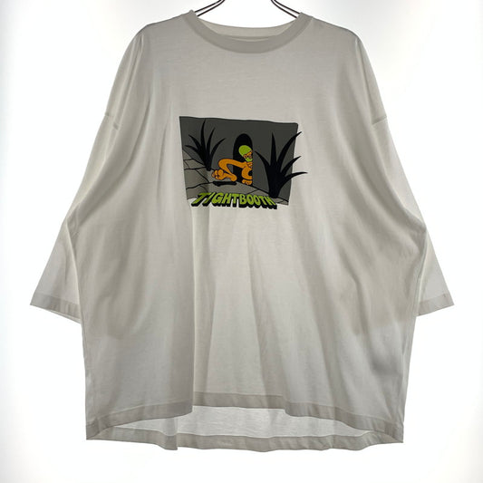 【中古品】【メンズ】 TIGHTBOOTH タイトブース BIG YELLOW 3/4 SLEEVE TEE ビッグ イエロー 3/4スリーブ Tシャツ 七分袖 トップス 142-260615-yo-05-tei サイズ：XL カラー：ホワイト 万代Net店
