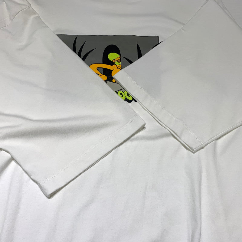 【中古品】【メンズ】 TIGHTBOOTH タイトブース BIG YELLOW 3/4 SLEEVE TEE ビッグ イエロー 3/4スリーブ Tシャツ 七分袖 トップス 142-260615-yo-05-tei サイズ：XL カラー：ホワイト 万代Net店