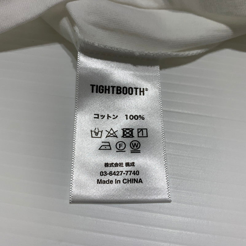 【中古品】【メンズ】 TIGHTBOOTH タイトブース BIG YELLOW 3/4 SLEEVE TEE ビッグ イエロー 3/4スリーブ Tシャツ 七分袖 トップス 142-260615-yo-05-tei サイズ：XL カラー：ホワイト 万代Net店
