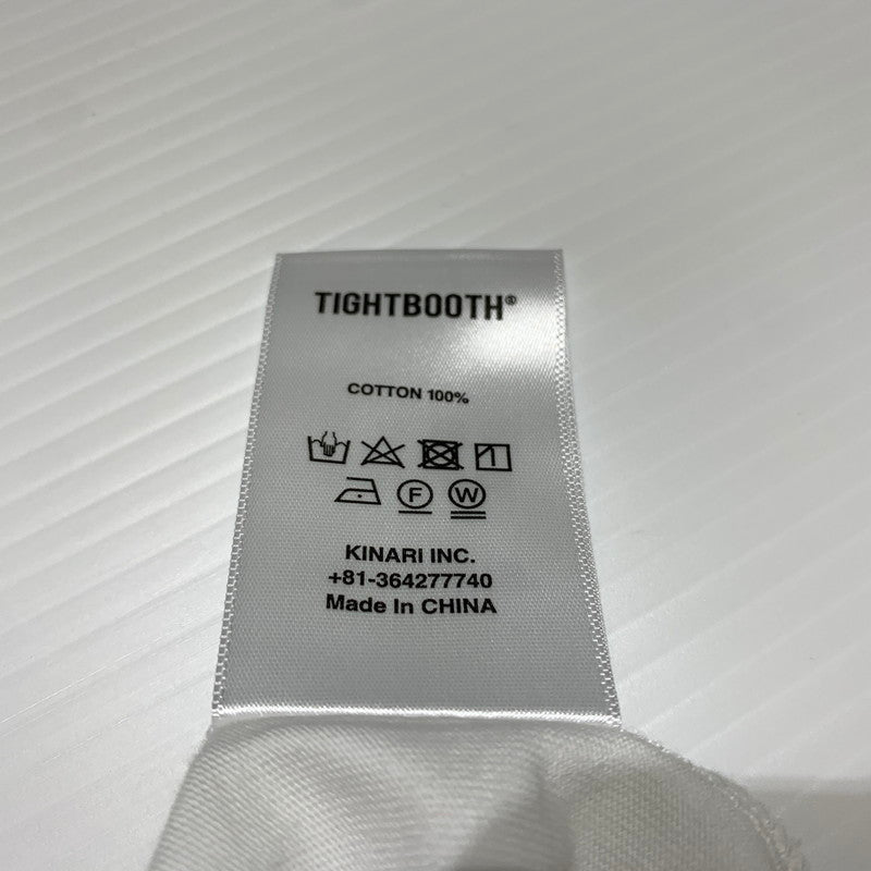 【中古品】【メンズ】 TIGHTBOOTH タイトブース BIG YELLOW 3/4 SLEEVE TEE ビッグ イエロー 3/4スリーブ Tシャツ 七分袖 トップス 142-260615-yo-05-tei サイズ：XL カラー：ホワイト 万代Net店