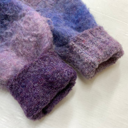【中古品】【メンズ】 KAMIYA カミヤ DYEING KNIT PULLOVER G13PO049 ダイイング ニット プルオーバー トップス セーター 染め グラデーション 140-260215-ko-12-tei サイズ：L カラー：パープル 万代Net店