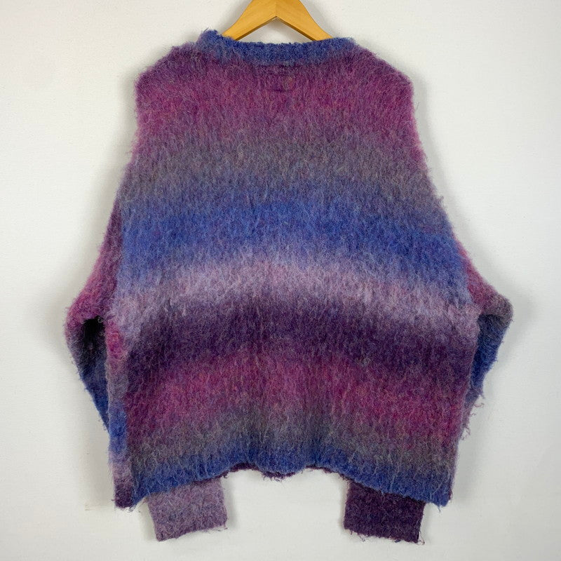 【中古品】【メンズ】 KAMIYA カミヤ DYEING KNIT PULLOVER G13PO049 ダイイング ニット プルオーバー トップス セーター 染め グラデーション 140-260215-ko-12-tei サイズ：L カラー：パープル 万代Net店