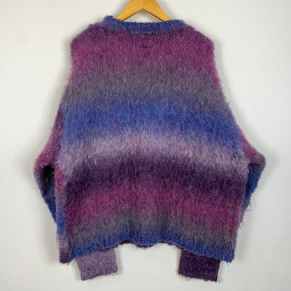 【中古品】【メンズ】 KAMIYA カミヤ DYEING KNIT PULLOVER G13PO049 ダイイング ニット プルオーバー トップス セーター 染め グラデーション 140-260215-ko-12-tei サイズ：L カラー：パープル 万代Net店