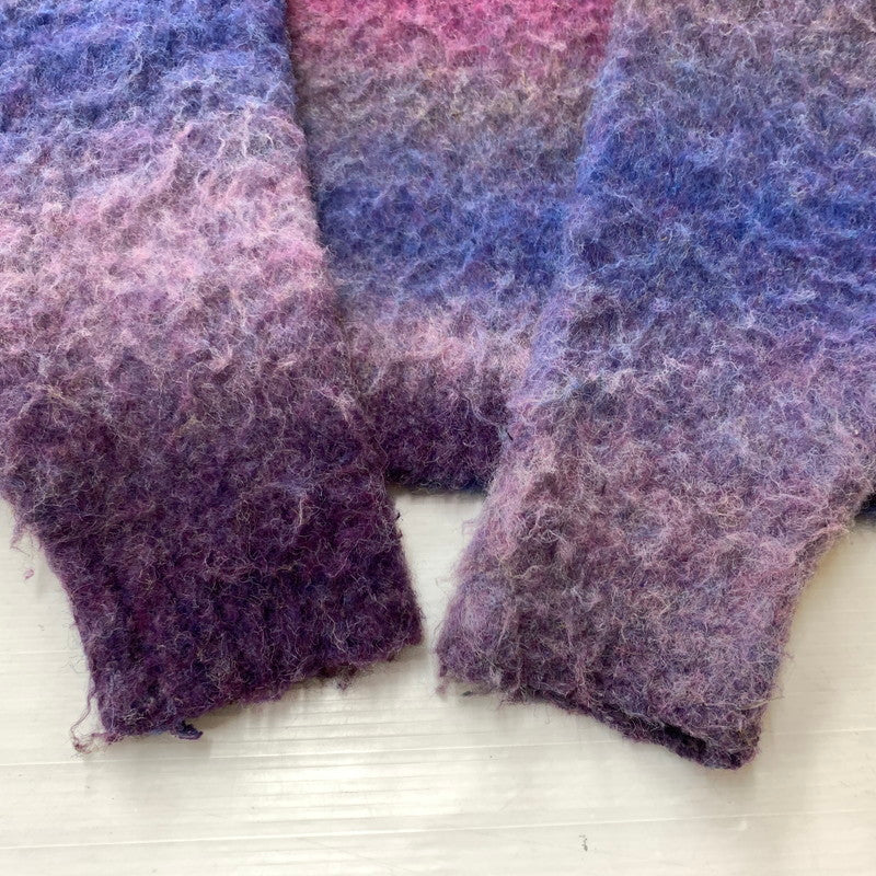 【中古品】【メンズ】 KAMIYA カミヤ DYEING KNIT PULLOVER G13PO049 ダイイング ニット プルオーバー トップス セーター 染め グラデーション 140-260215-ko-12-tei サイズ：L カラー：パープル 万代Net店