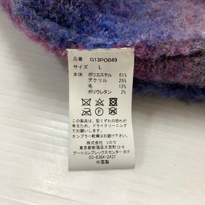 【中古品】【メンズ】 KAMIYA カミヤ DYEING KNIT PULLOVER G13PO049 ダイイング ニット プルオーバー トップス セーター 染め グラデーション 140-260215-ko-12-tei サイズ：L カラー：パープル 万代Net店