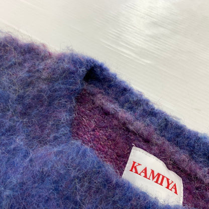 【中古品】【メンズ】 KAMIYA カミヤ DYEING KNIT PULLOVER G13PO049 ダイイング ニット プルオーバー トップス セーター 染め グラデーション 140-260215-ko-12-tei サイズ：L カラー：パープル 万代Net店