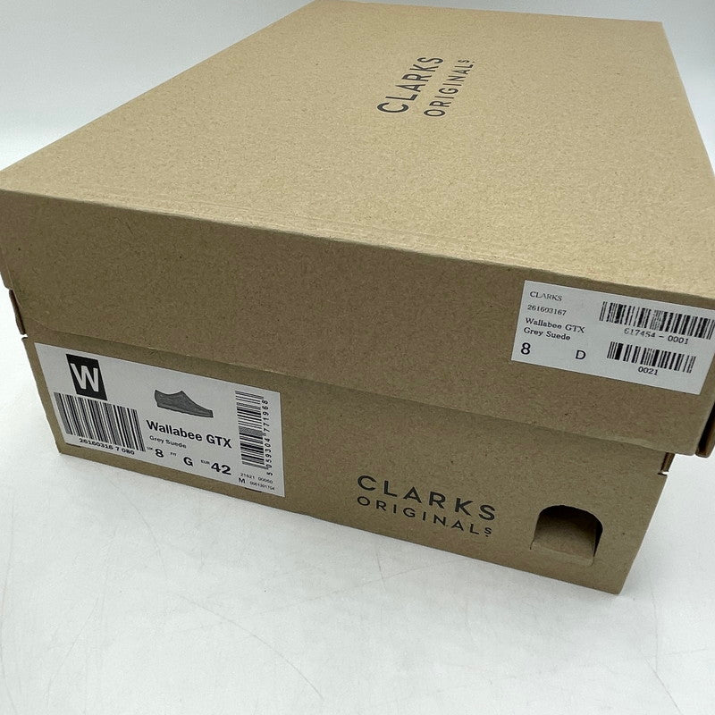 【中古品】【メンズ】 CLARKS WALLABEE GTX "GREY SUEDE" クラークス ワラビー ゴアテックス グレー スエード 164-260809-nm-58-tei サイズ：27.0cm 万代Net店