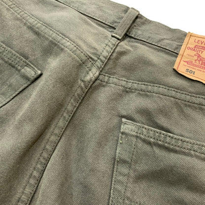 【中古品】【メンズ】 Levi's リーバイス 90's 501 COLOR DENIM MADE IN FRANCE 90年代 カラーデニム ボトムス デニムパンツ ジーンズ フランス製 156-260215-ko-13-tei サイズ：34 カラー：グリーン 万代Net店