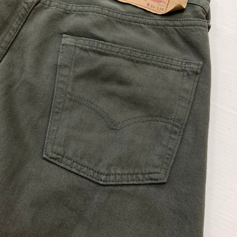 【中古品】【メンズ】 Levi's リーバイス 90's 501 COLOR DENIM MADE IN FRANCE 90年代 カラーデニム ボトムス デニムパンツ ジーンズ フランス製 156-260215-ko-13-tei サイズ：34 カラー：グリーン 万代Net店