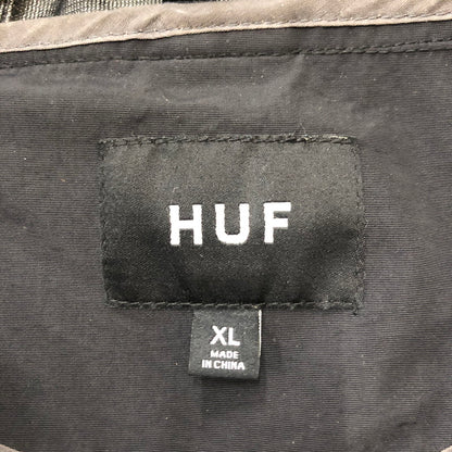 【中古品】【メンズ】 HUF ハフ 23AW GUIDE SHELL JACKET ガイドシェル ジャケット アウター ナイロンジャケット 142-260217-ko-07-tei サイズ：XL カラー：ブラック 万代Net店