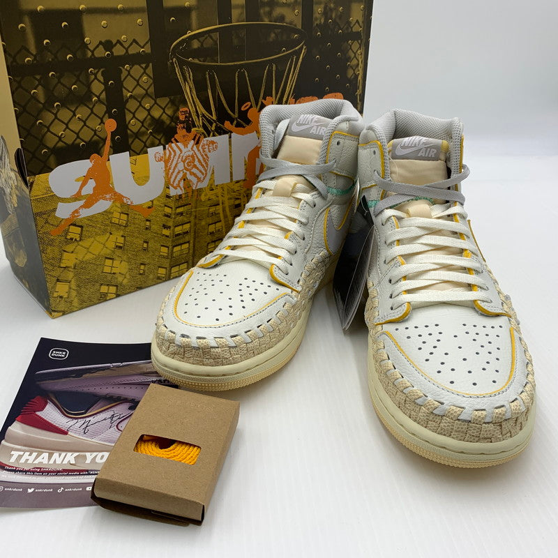 【中古品】【メンズ】 NIKE ナイキ × UNION ユニオン × BBS べフィーズ ビューティー サプライ 別注 コラボ AIR JORDAN 1 HIGH OG SUMMER '96 FD2565-100 エアジョーダン1 ハイ スニーカー 靴 シューズ 160-260711-ko-10-tei サイズ：27.5cm カラー：ホワイトイエロー 万代Net店